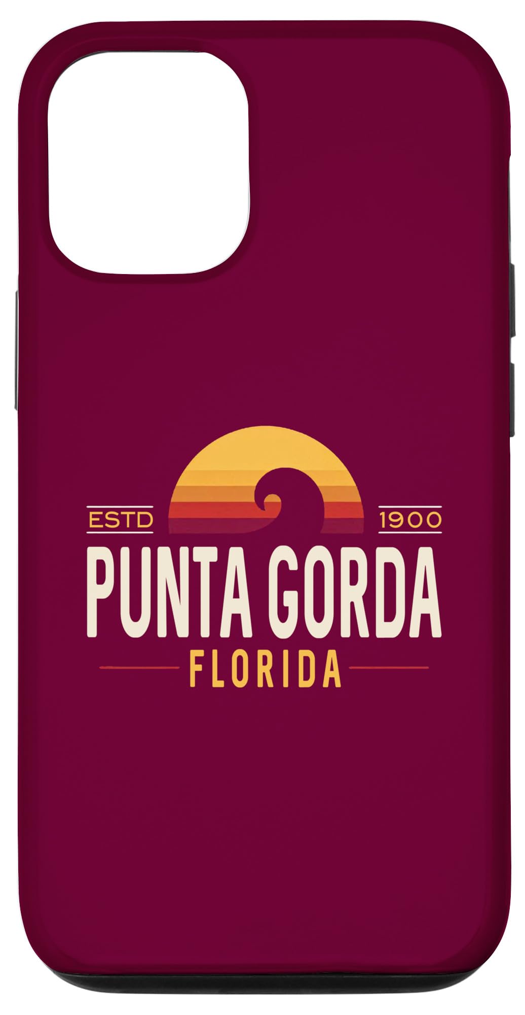 iPhone 15 Punta Gorda Florida | Punta Gorda Retro Wave Logo Case