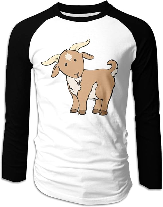 Amazon ブラウンヤギ Tシャツ インナーシャツ 長袖 ラグラン 丸首 おしゃれ やわらか 綿 春 秋 冬 メンズ Tシャツ カットソー 通販