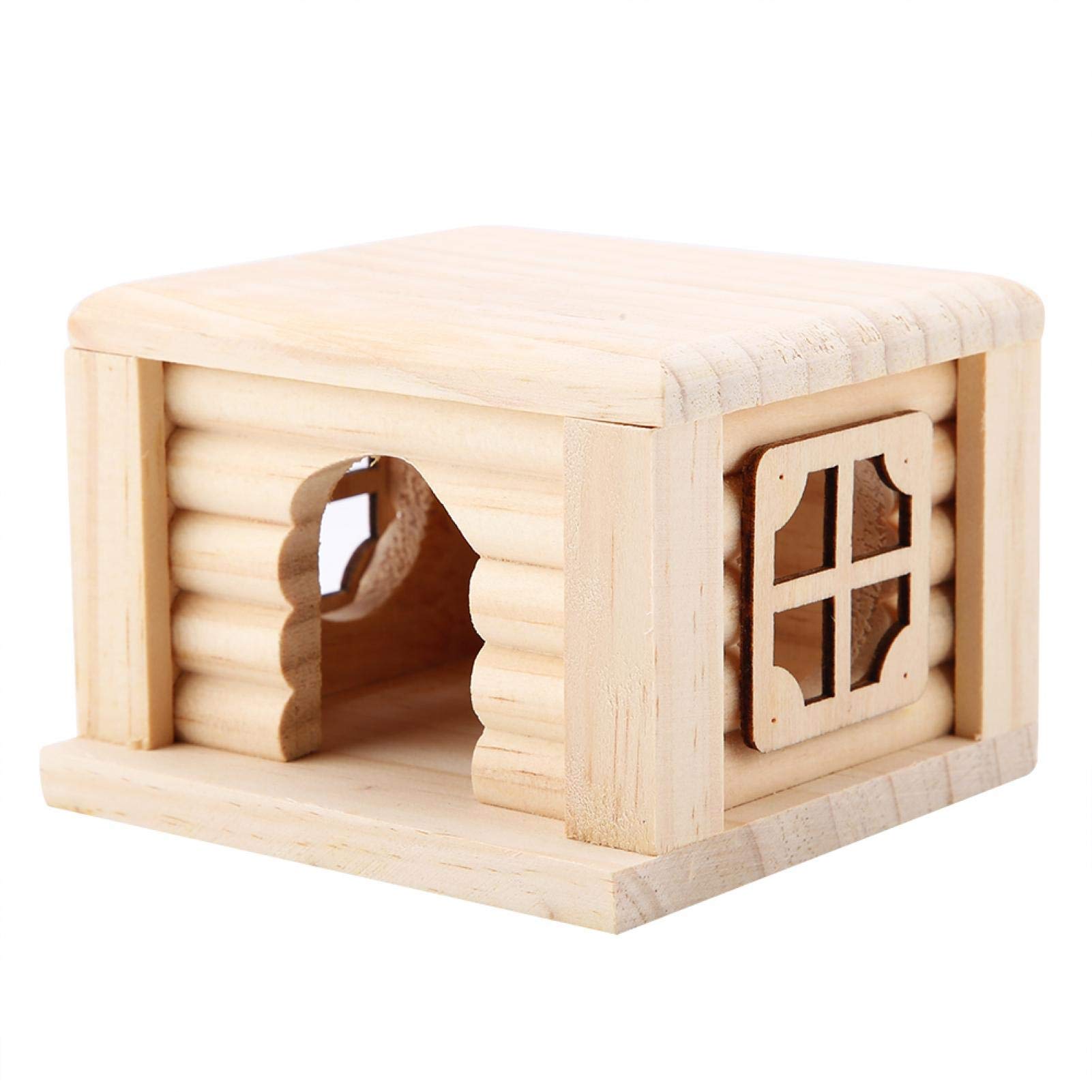 SALUTUYA Pine Hamster Hamster Wooden House for Chinchilla Sugar Glider Squirrel