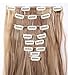 8PCS 24-26 inches Highlight Straight Wavy Curly Full Head Clip In Hair Extensions 18Clips Women Lady Hairpiece (24