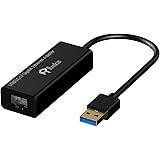 Adaptador de red USB, Rankie Super Velocidad USB 3.0 to RJ45 Gigabit Ethernet Adaptador de Red Network Cable Adaptador Convertidor - R1161