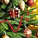 Hicarer 10 Feet Burgundy Wooden Bead Garland Red Bead Christmas Garland for Xmas Tree and Holiday Decoration, 14 mm