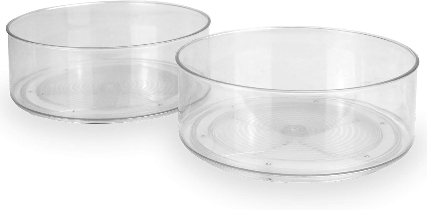 Set of 2 Revolving Organisers Spice Rack Kitchen Storage Cupboard