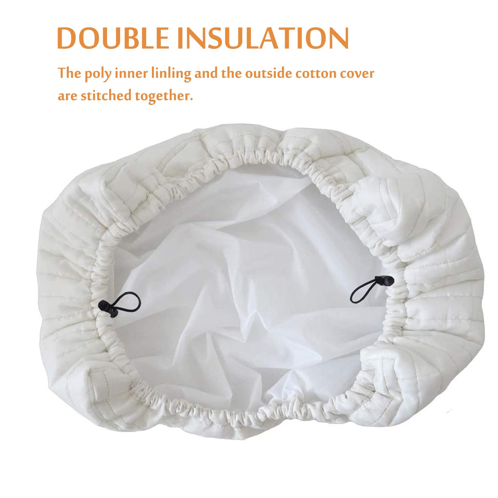 Foozet Indoor Air Conditioner Cover Double Insulation, Medium Beige