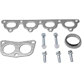 DNA Motoring GKTSET-HC88 Aluminum Exhaust Manifold Header Gasket Set Replacement,Metallic
