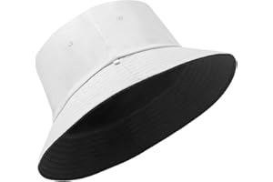 Glitovox Oversize XXL Bucket Hat, Reversible Cotton Fisherman Hats, Unisex Trendy Double Side Wear Summer Bucket Sun Hats
