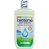 Biotene Dry Mouth Gentle Oral Rinse Soothing Moisturization, Mild Mint, 16 fl oz (Pack of 2)