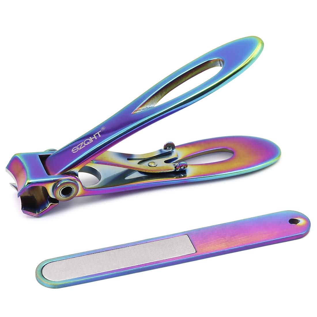Photo 1 of SZQHT Ultra Wide Jaw Opening Toenail Clippers Nail Clippers for Thick Nails Cutter for Ingrown Manicure Set,Pedicure Kit,Men & Women (Prismatic)
