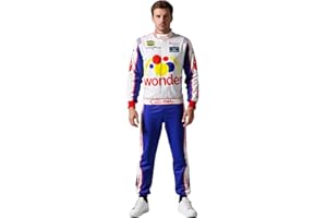 lifpoivake Cosplay Costume Ricky Bobby Jumpsuit Set Talladega Nights Costume is Suitable for Adults and Children