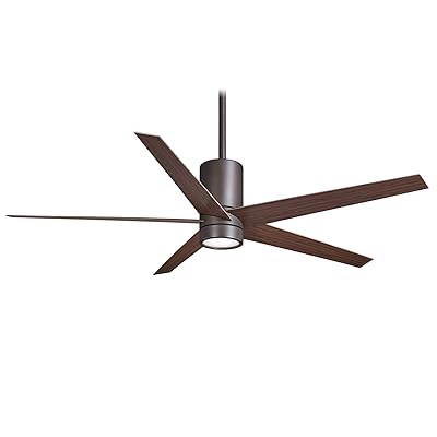 Buy Minka Aire Symbio 56 In Integrated Led Indoor Oil Rubbed Bronze Ceiling Fan With Light With Remote Control Online In Turkey B07n35424v