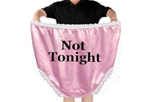 RANCHBTN Pink Funny Underwear for Women Big Granny Panties Gag Gifts for Adults Men Halloween Christmas Bride