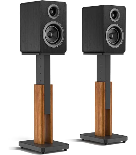 Amazon.com: Dayton Audio Universal Wood Speaker Stand Pair (20in