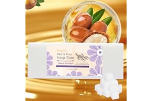 TinMeZor 5.2 lb Goats Milk Soap Base for Making, with Goat Milk/Shea Butter/Honey/Oatmeal/Cocoa Butter/Clear, Moisture, Natural Glycerin Melt and Pour White Soap Base
