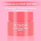 Renywosi Berry Lip Balm Night Mask Dry Cracked Lips Hydrating Smoothing 3g view 9