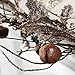 Factory Direct Craft Silver Glittered Artificial Holly, Rusted Jingle Bell and Pip Berry Garland for Holiday and Home Decor