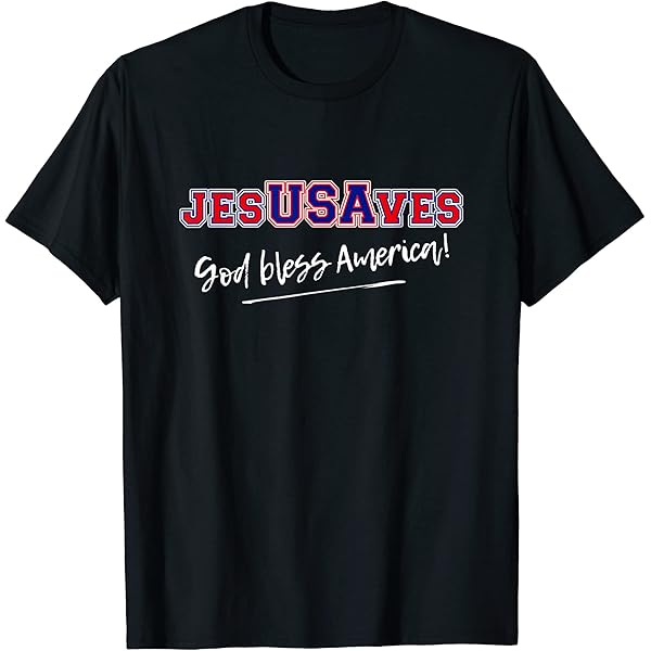 Amazon.com: Jesus Saves USA Pride Christian Patriotic God Bless