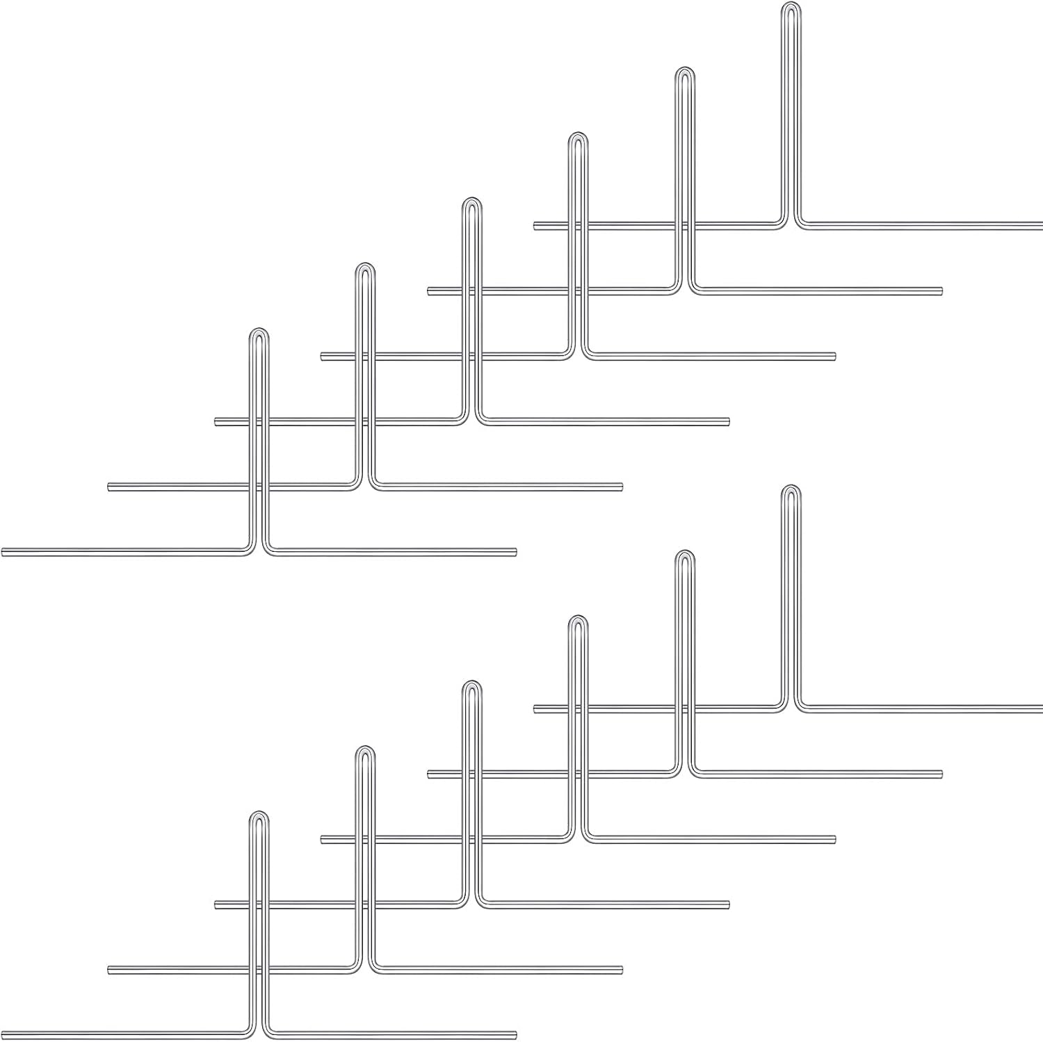 Decorative Garden Stakes - Halloween Tombstone Stakes Tombstone Metal Stakes Foam Graveyard Stakes T Shape Metal Stakes for Halloween Tombstone Yard Outdoor Decorations (12)