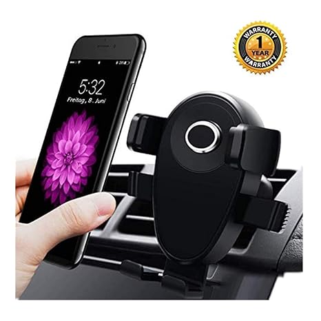 27-Wildbor Handyhalterung Auto KFZ Handyhalter Fürs Auto Lüftung Kratzschutz 360°Drehbarem Gelenk Universal Kompatibel für iP