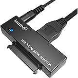 Inateck USB 3.0 to SATA Converter Adapter for 2.5 inch/3.5 inch Hard Drive Disk HDD and SSD, Power Adapter Included(UA1001)