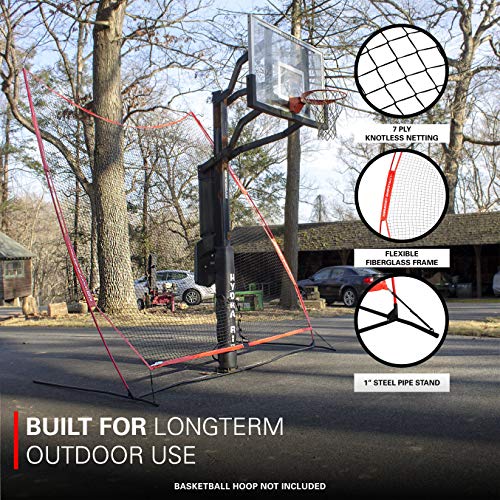 Rukket Basketball 12x13 Return Net Guard and Backstop, Hoop Rebound