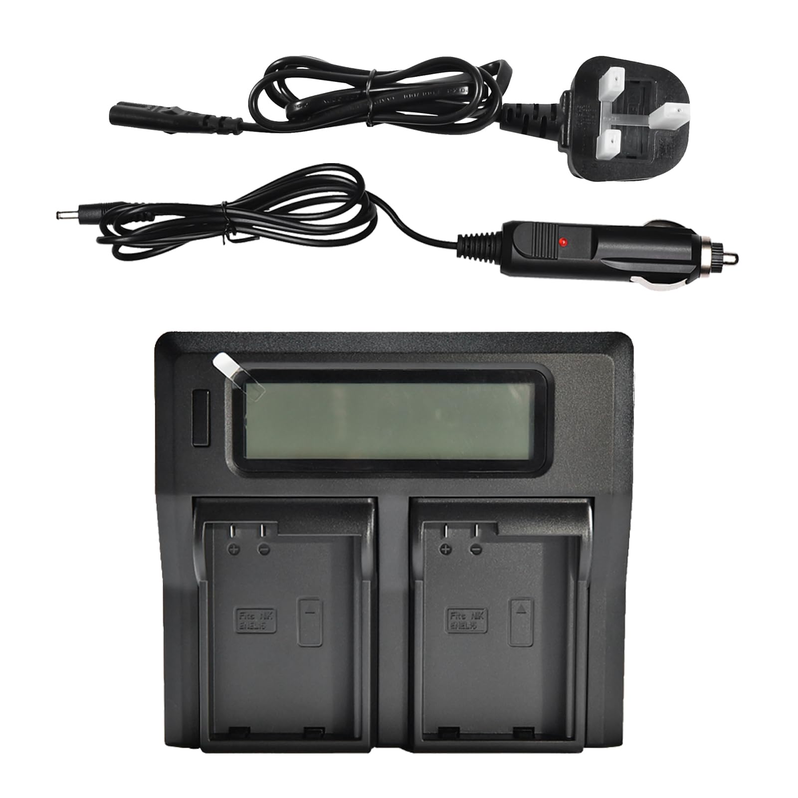 DSTE 1.5A Fast Charging Dual Battery Charger Compatible for Nikon EN-EL15 ENEL15 1 V1 Z6 Z7 D600 D610 D750 D800 D800E D810A D7000 D7100 D7200,Nikon Battery Grip MB-D11 MB-D12 MB-D15 MB-D17 as MH-25