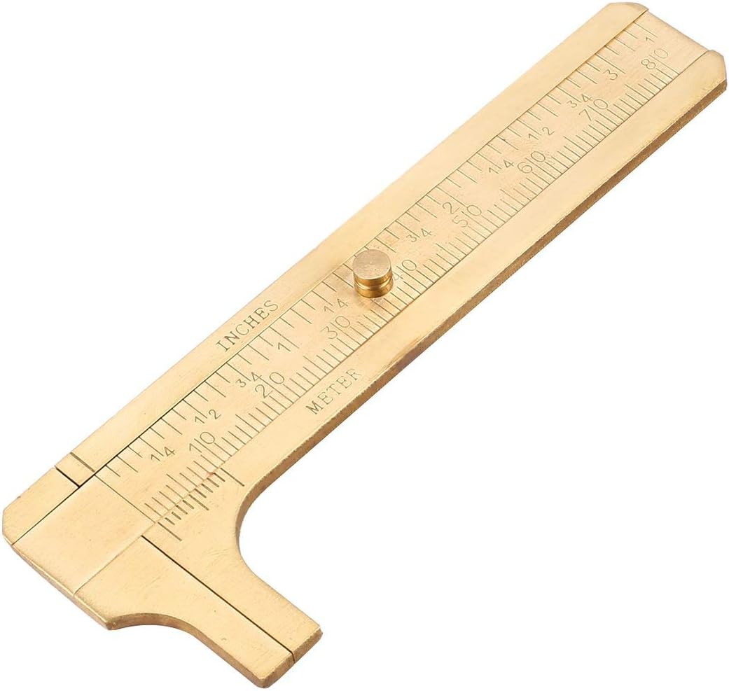 fengzong Brass Caliper 80MM Double Scale Slide Caliper Rule
