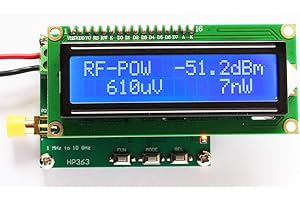 Taidacent Power Meter Calibration Power Measurement 1MHz ~ 10GHz -50~0dBm Power Attenuation Value Can be Set