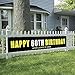 Nimab 60th Birthday Banner, Large Happy 60th Birthday Sign, 60 Bday Party Decoration Supplies