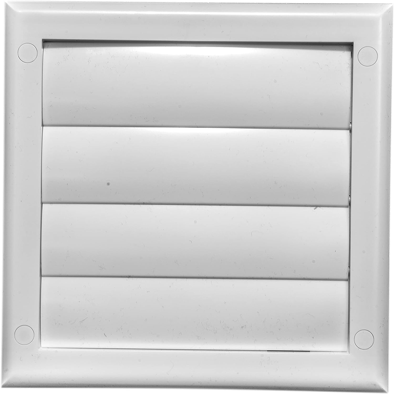 Vent Systems 5" / 125 mm White Plastic Vent Cover with Gravity Flaps – Extractor Fan and Tumble Dryer Outlet Grille for Bathroom, Kitchen or Wall Ventilation – Durable Air Grill with Louvres — image 1