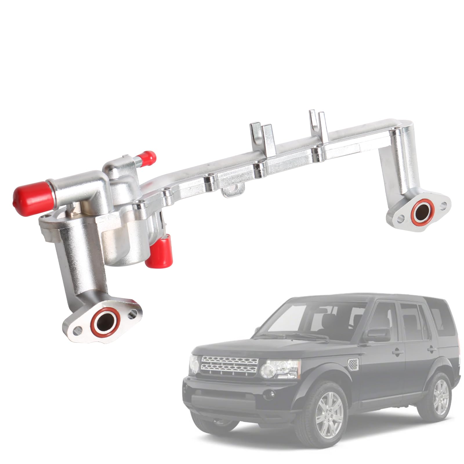 Photo 1 of Riyhch Aluminum Heater Manifold Coolant Tube with Sensors Fit for Land Rover LR4 2010-2013, for Range Rover Jaguar 2010-2020 V8 5.0L Replace LR109402, LR077042, LR018273