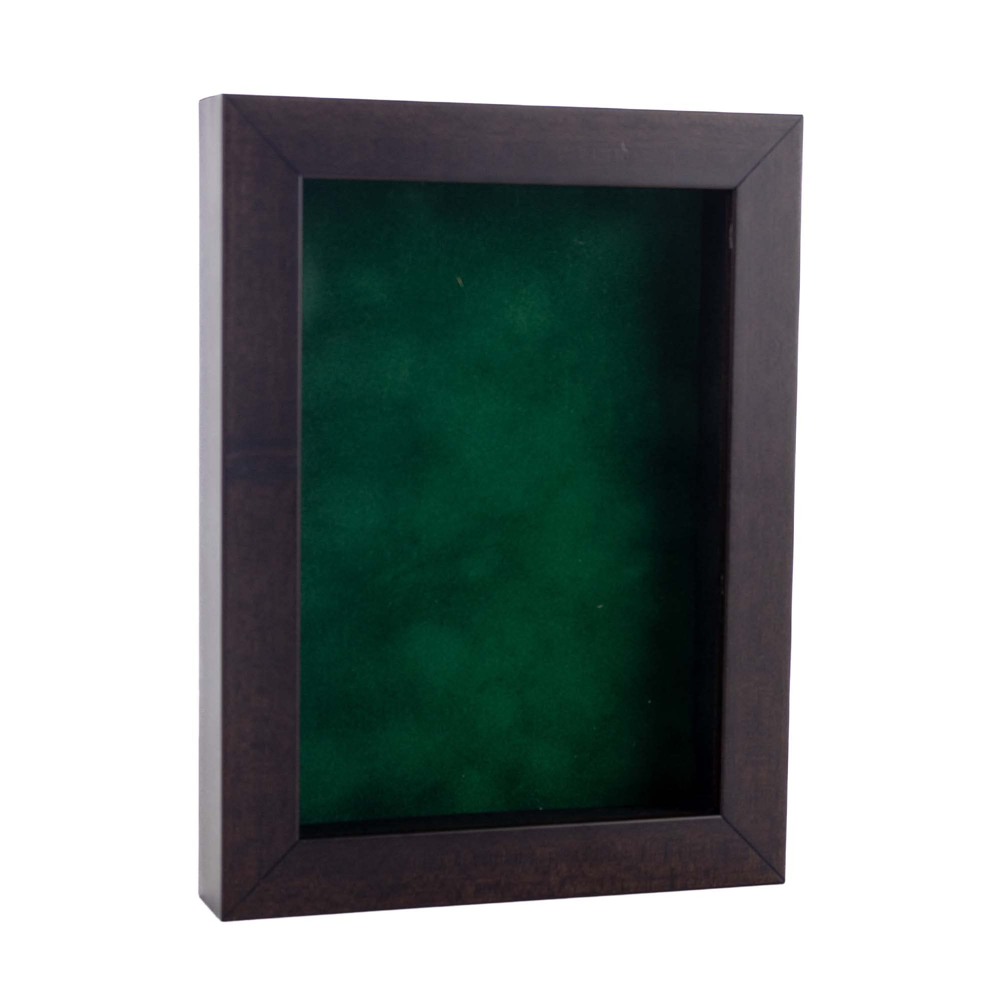 11x14 Shadow Box Frame Brown Walnut Wood | with a