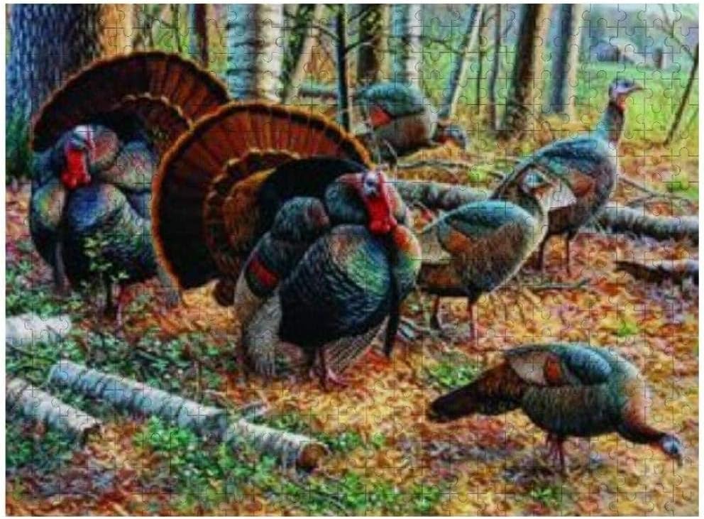 NEW Wild Turkey Adaptation Puzzle 1000 Pieces Wooden Amazon.co.uk
