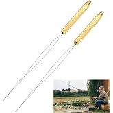Enyyfit Fly Tying Bobbin Threader Tool Set, Stainless Steel Bobbin Threader for Fly Tying, Ergonomic Handle Fly Fishing Accessories, Easy Threading for Fine Threads