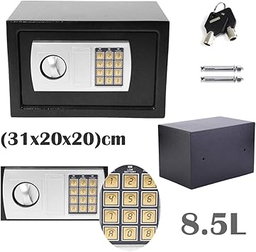 Caja de Seguridad electrónica de 31 cm de Largo x 20 cm de Profundidad x 20