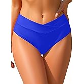 Tempt Me Women Full Coverage Bikini Bottom - V Cut Swimsuit High Waisted Bathing Suit Bottoms 2025