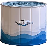 Newly Upgraded Portable Bath Tub for Adults(80 * 66CM) - Foldable Cold Plunge Tub for Recovery - Collapsible Soaking Bath Tub