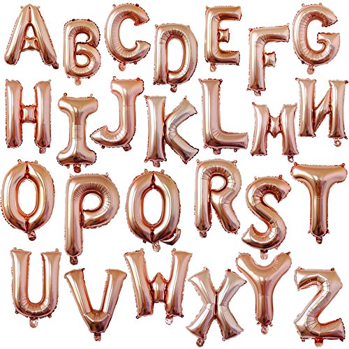XGao 10pcs Foil Letter Balloons 16 Inch Mylar Balloon A-Z Helium Metallic Latex Balloon for Birthday Parties Decor Wedding Party Decorations Engagement Christmas Celebration Holiday Baby Show (Q)