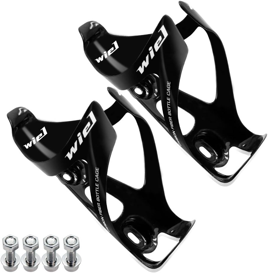 Maketheone Full Carbon Fiber Ultralight Water Drinks Bottle Cage Holder for Cycling Bicycle Bike 2pc