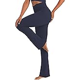 Sunzel Hidden Butt Lifting Scrunch Flare Leggings for Women No Front Seam Crossover Tummy Control Mini Flared Yoga Pants