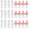 24PCS Lip Gloss Tubes - Candy Ice Cream Shape Lip Gloss Containers Empty - Refillable Clear Lipgloss/Lip Balm Containers for Girls Women DIY Cosmetics (12 candy and 12 ice cream)