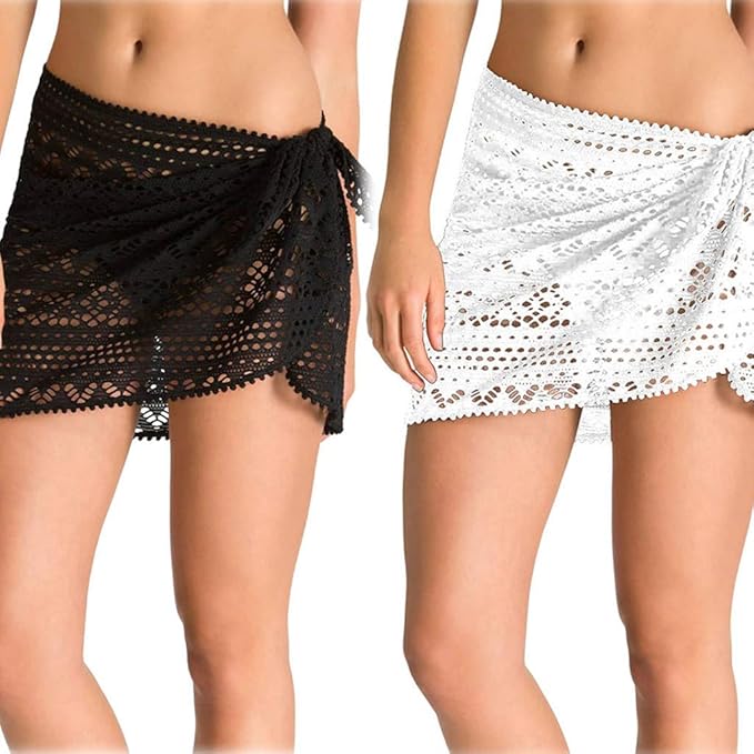 Mujeres Bikini Cover up, Mujere Pareos Hawaianos Falda Corto pantalón