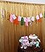 TRLYC 20Ft W by 10FT H Gold Sequin Backdrop Curtain for Wedding Halloween Thanksgiving Day Christmas