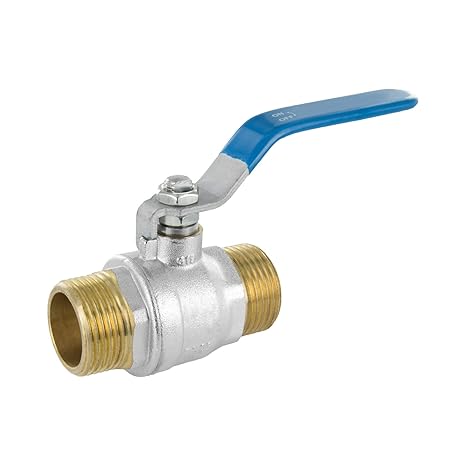 Genebre Messing Kugelhahn mit Hebelgriff mit vollem Durchgang AG/AG PN25 (DN25; 1')