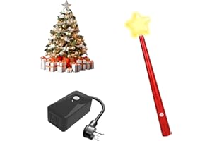 HOYON GP Christmas Tree Remote Control Outlet Christmas Tree Lights Remote with Music for Christmas Decorative String Lights Ideal Christmas Lights Switch Gift for Halloween Thanksgiving Christmas Party