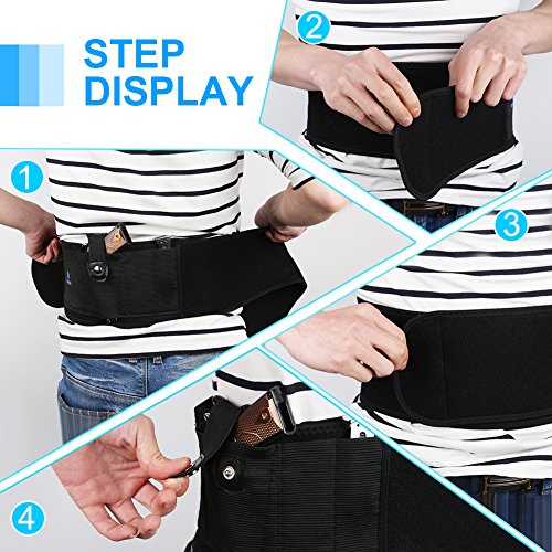 QGSTAR Belly Band Holster for Concealed Carry Tactical Gun Holsters