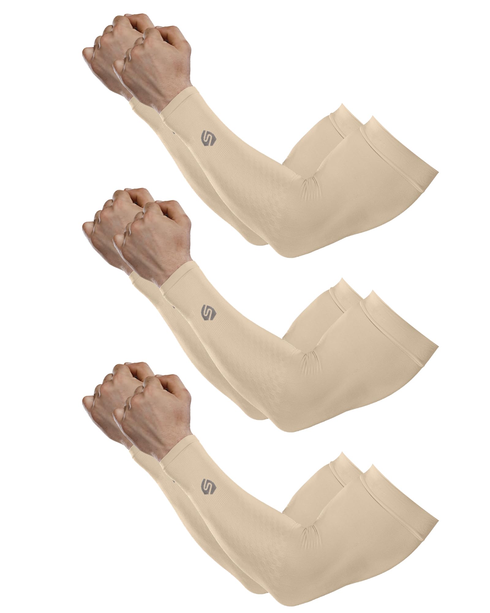 SHINYMOD UV Sun Protection Arm Sleeves Gaming Cooling Compression Tattoo Cover Up Sleeve for Men Women Arms, for Sports Cycling Golf Running