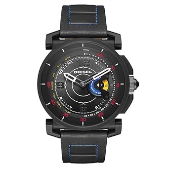 Diesel dzt1001 Negro IP Caso Correa de Cuero de los Hombres de ...