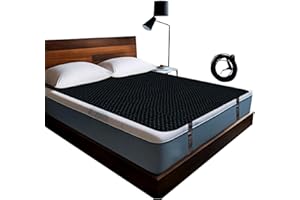 KABOUQI Grounding Mat for Sleep, Grounding Bed Mat for Improve Sleep, Grounding Pad Sleep Mat Earth Mat with 15 Ft Grounding Cord(54x78IN)