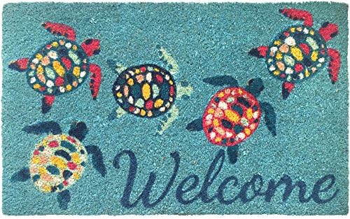 Tropix Sea Turtle Welcome Coir Mat One Size