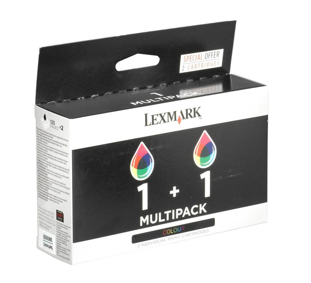 Lexmark 1 Colour Twin pack ink cartridge